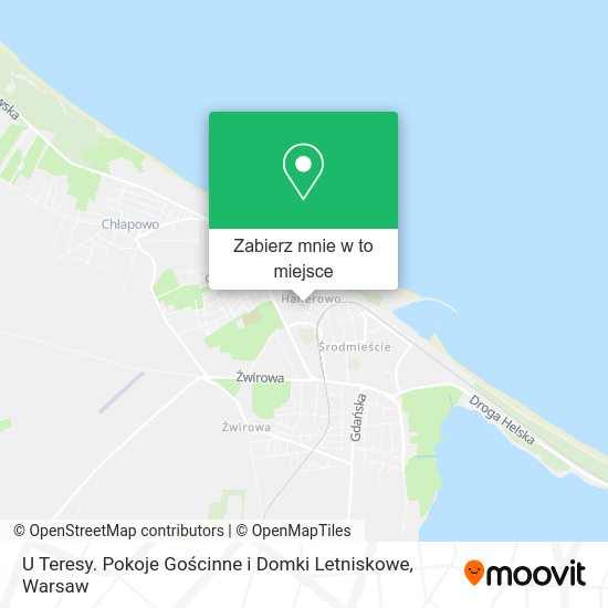 Mapa U Teresy. Pokoje Gościnne i Domki Letniskowe