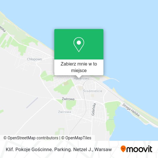 Mapa Klif. Pokoje Gościnne. Parking. Netzel J.