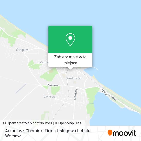 Mapa Arkadiusz Chomicki Firma Usługowa Lobster