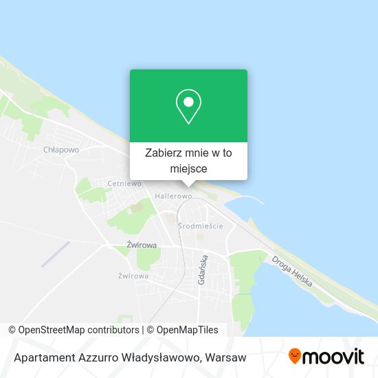 Mapa Apartament Azzurro Władysławowo