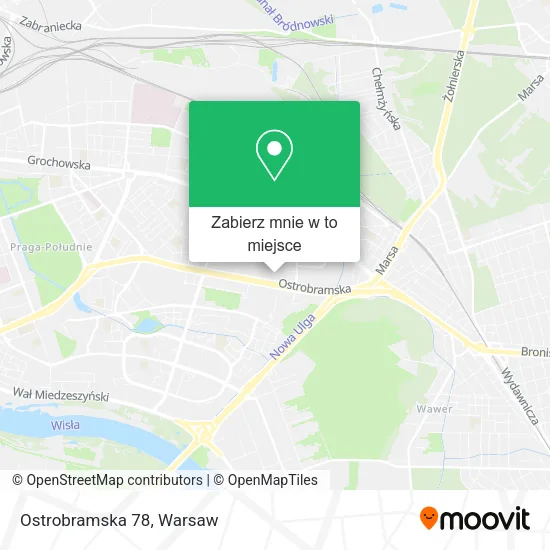 Mapa Ostrobramska 78