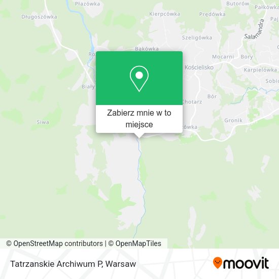 Mapa Tatrzanskie Archiwum P