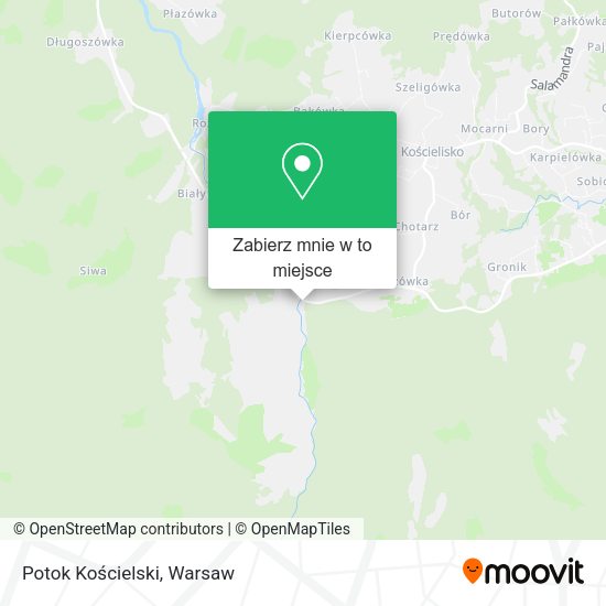 Mapa Potok Kościelski