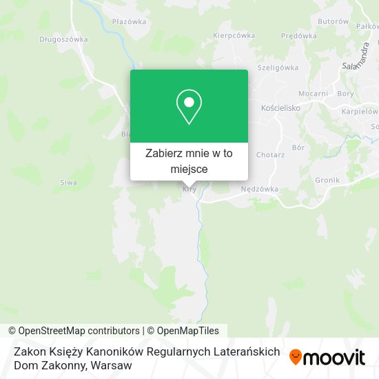 Mapa Zakon Księży Kanoników Regularnych Laterańskich Dom Zakonny