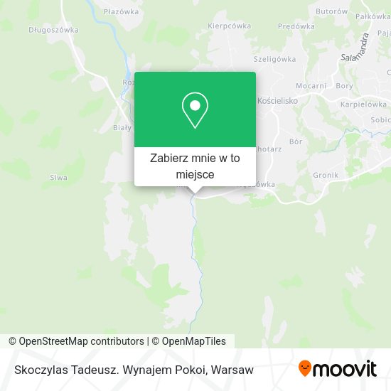 Mapa Skoczylas Tadeusz. Wynajem Pokoi