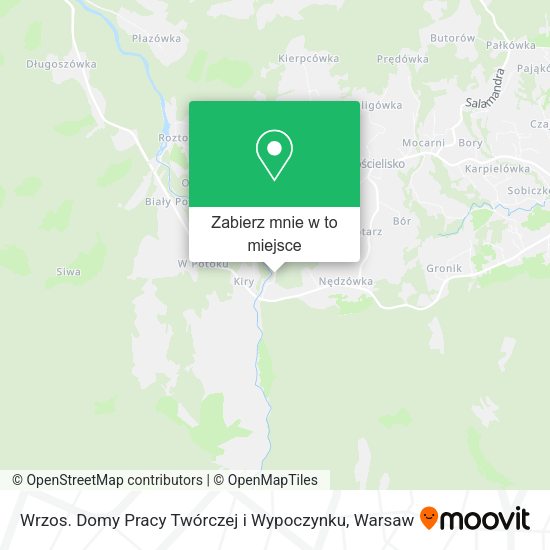 Mapa Wrzos. Domy Pracy Twórczej i Wypoczynku