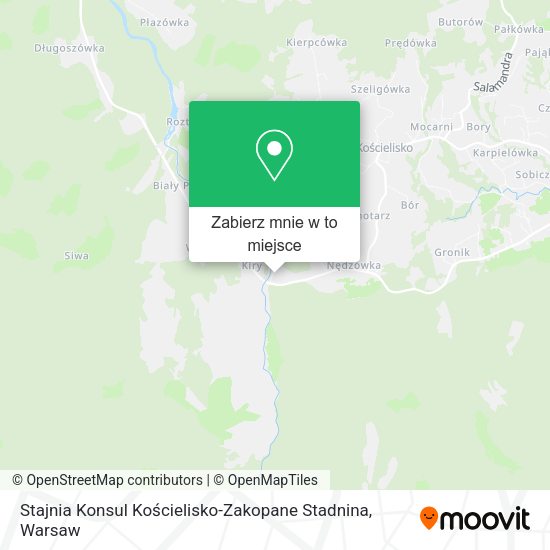 Mapa Stajnia Konsul Kościelisko-Zakopane Stadnina