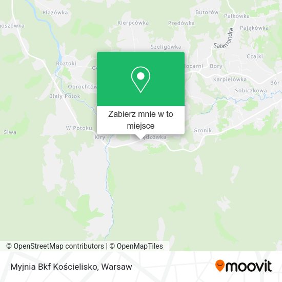 Mapa Myjnia Bkf Kościelisko