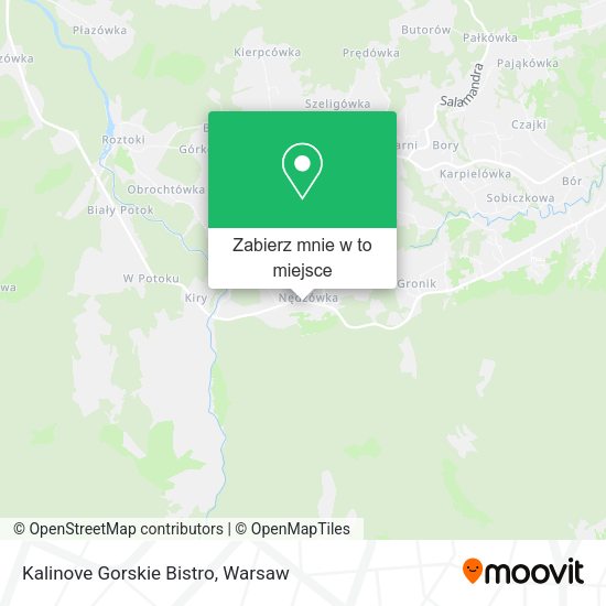 Mapa Kalinove Gorskie Bistro