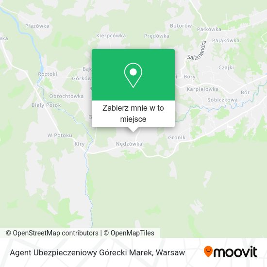 Mapa Agent Ubezpieczeniowy Górecki Marek