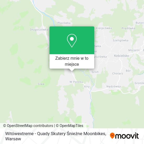 Mapa Witówextreme - Quady Skutery Śnieżne Moonbikes