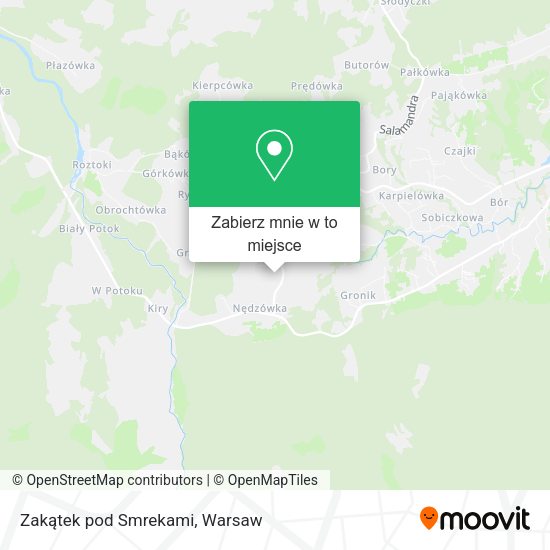 Mapa Zakątek pod Smrekami