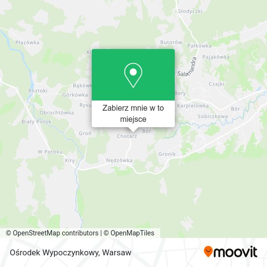 Mapa Ośrodek Wypoczynkowy