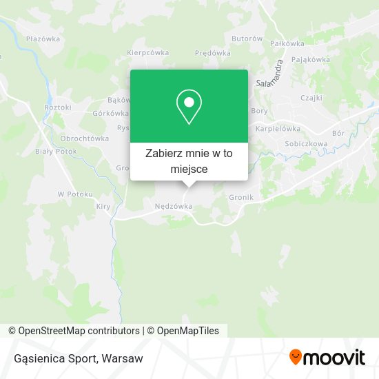 Mapa Gąsienica Sport