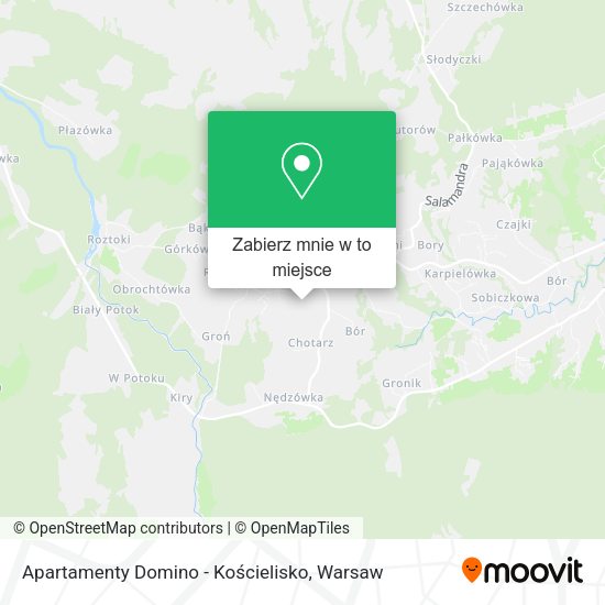 Mapa Apartamenty Domino - Kościelisko