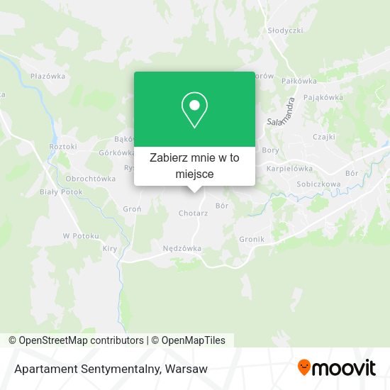 Mapa Apartament Sentymentalny