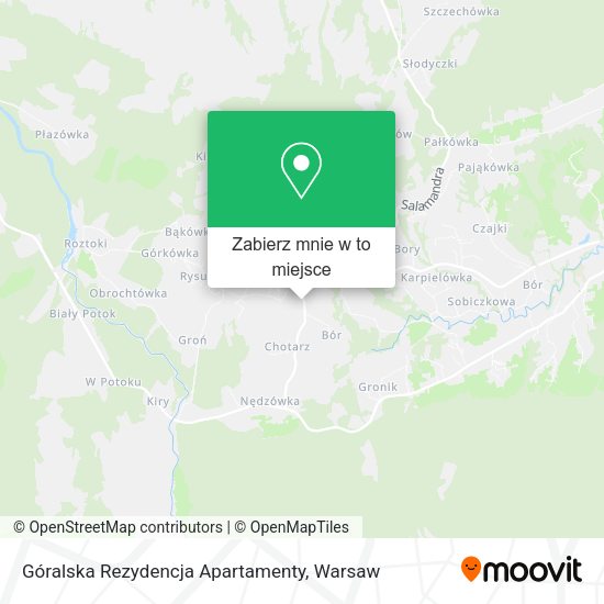 Mapa Góralska Rezydencja Apartamenty