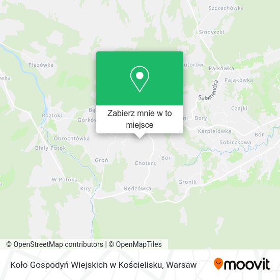 Mapa Koło Gospodyń Wiejskich w Kościelisku