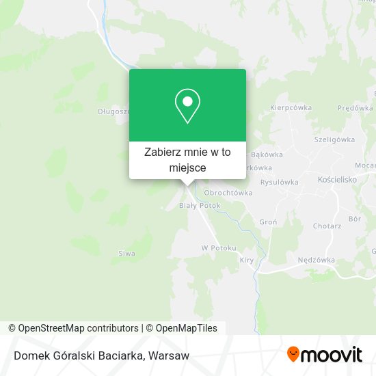 Mapa Domek Góralski Baciarka