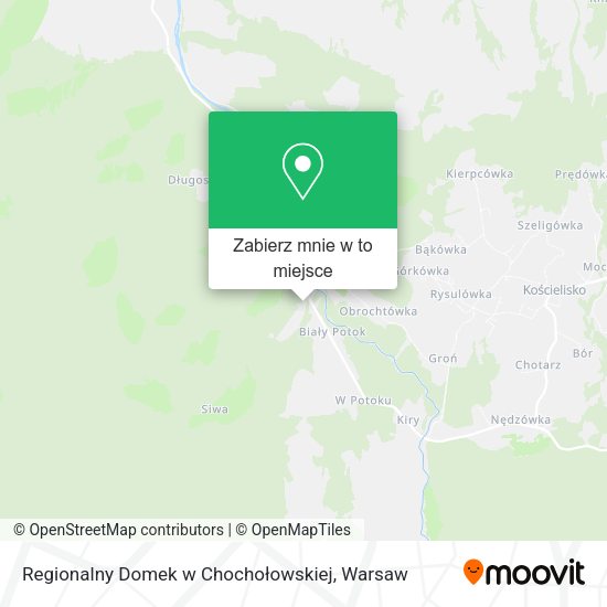 Mapa Regionalny Domek w Chochołowskiej