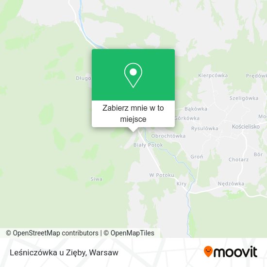 Mapa Leśniczówka u Zięby