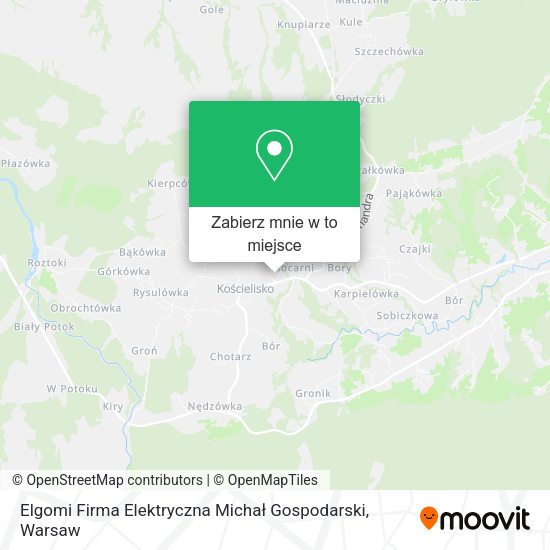 Mapa Elgomi Firma Elektryczna Michał Gospodarski