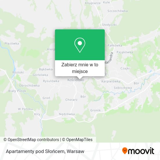 Mapa Apartamenty pod Słońcem