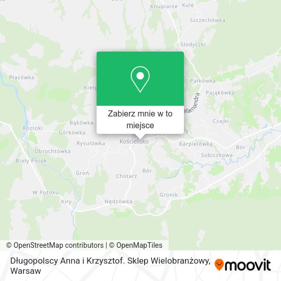 Mapa Długopolscy Anna i Krzysztof. Sklep Wielobranżowy