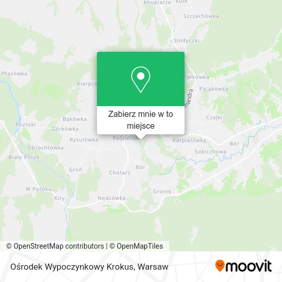 Mapa Ośrodek Wypoczynkowy Krokus