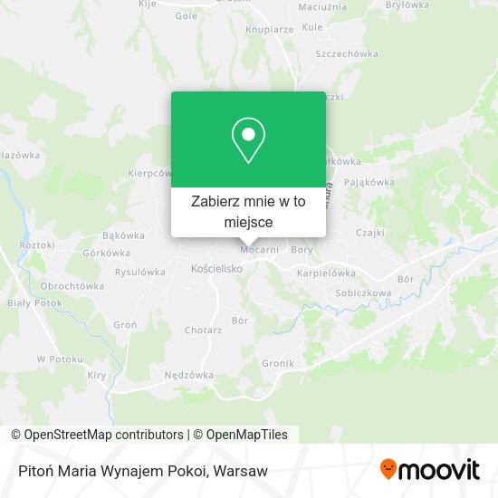 Mapa Pitoń Maria Wynajem Pokoi