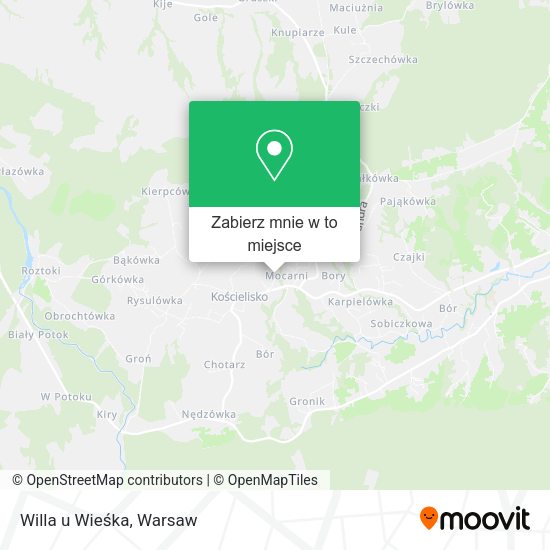 Mapa Willa u Wieśka