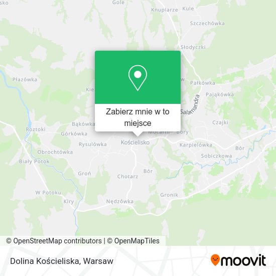 Mapa Dolina Kościeliska