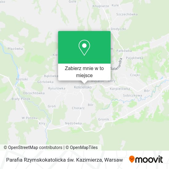 Mapa Parafia Rzymskokatolicka św. Kazimierza