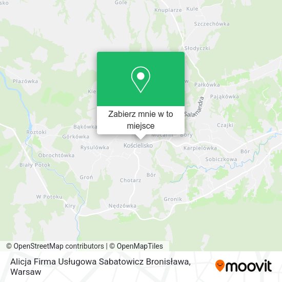 Mapa Alicja Firma Usługowa Sabatowicz Bronisława