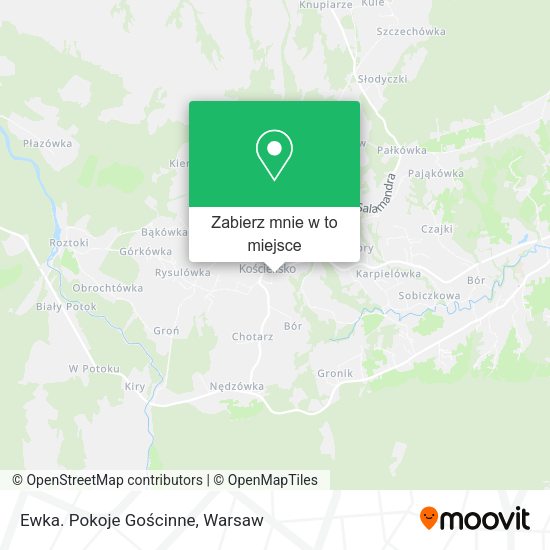 Mapa Ewka. Pokoje Gościnne