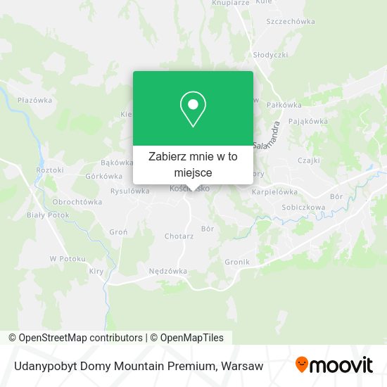 Mapa Udanypobyt Domy Mountain Premium