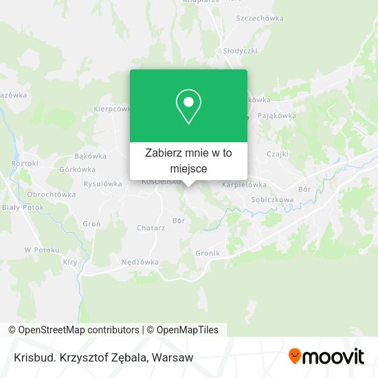 Mapa Krisbud. Krzysztof Zębala