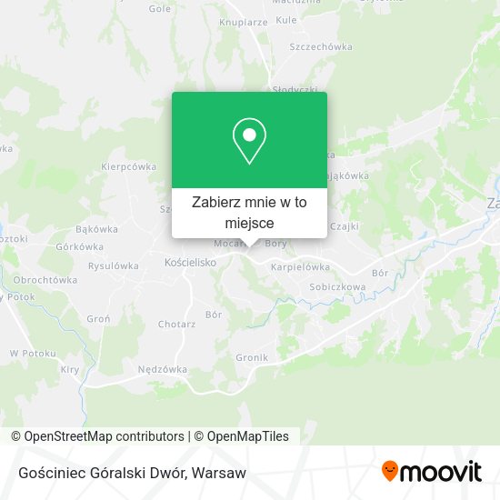 Mapa Gościniec Góralski Dwór