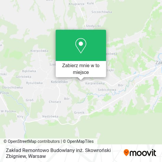 Mapa Zakład Remontowo Budowlany inż. Skowroński Zbigniew