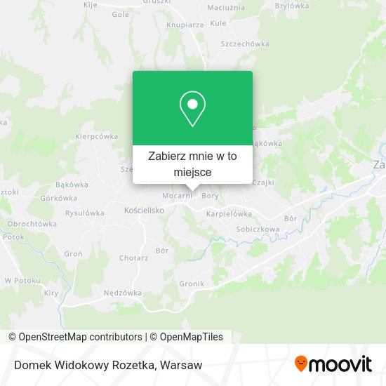 Mapa Domek Widokowy Rozetka