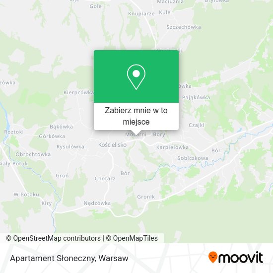 Mapa Apartament Słoneczny