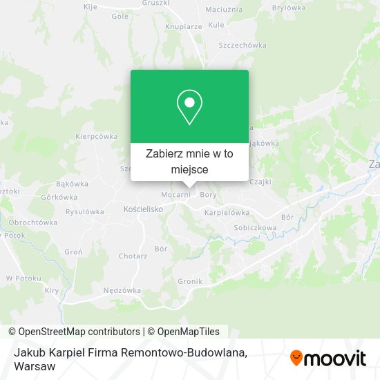 Mapa Jakub Karpiel Firma Remontowo-Budowlana