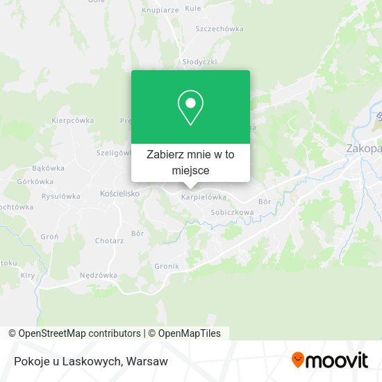 Mapa Pokoje u Laskowych