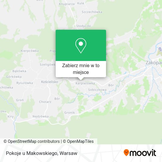 Mapa Pokoje u Makowskiego