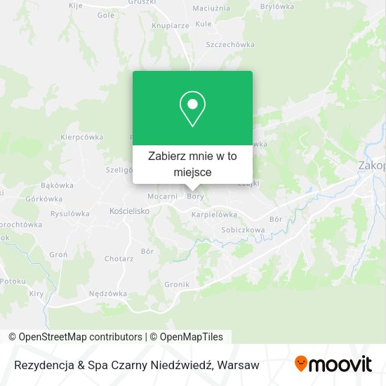 Mapa Rezydencja & Spa Czarny Niedźwiedź