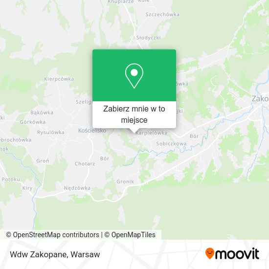 Mapa Wdw Zakopane