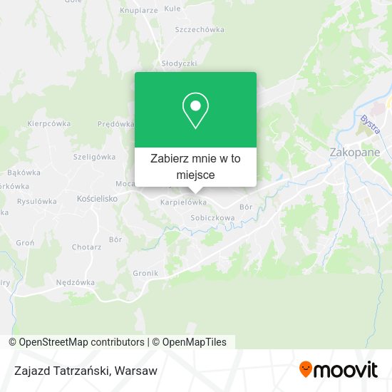 Mapa Zajazd Tatrzański