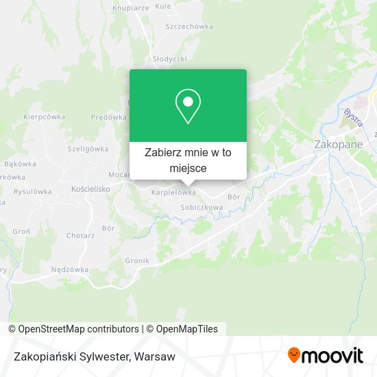 Mapa Zakopiański Sylwester