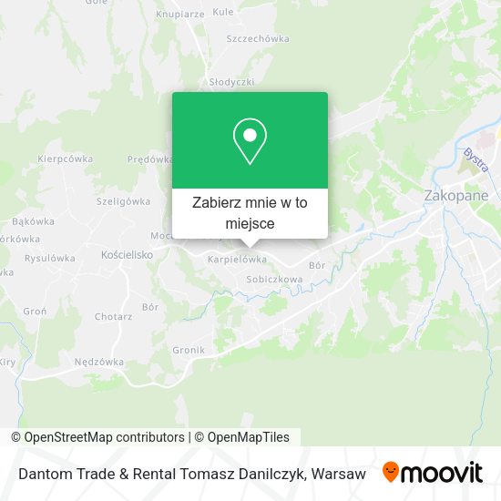 Mapa Dantom Trade & Rental Tomasz Danilczyk