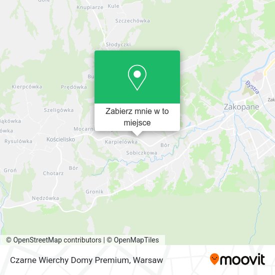 Mapa Czarne Wierchy Domy Premium